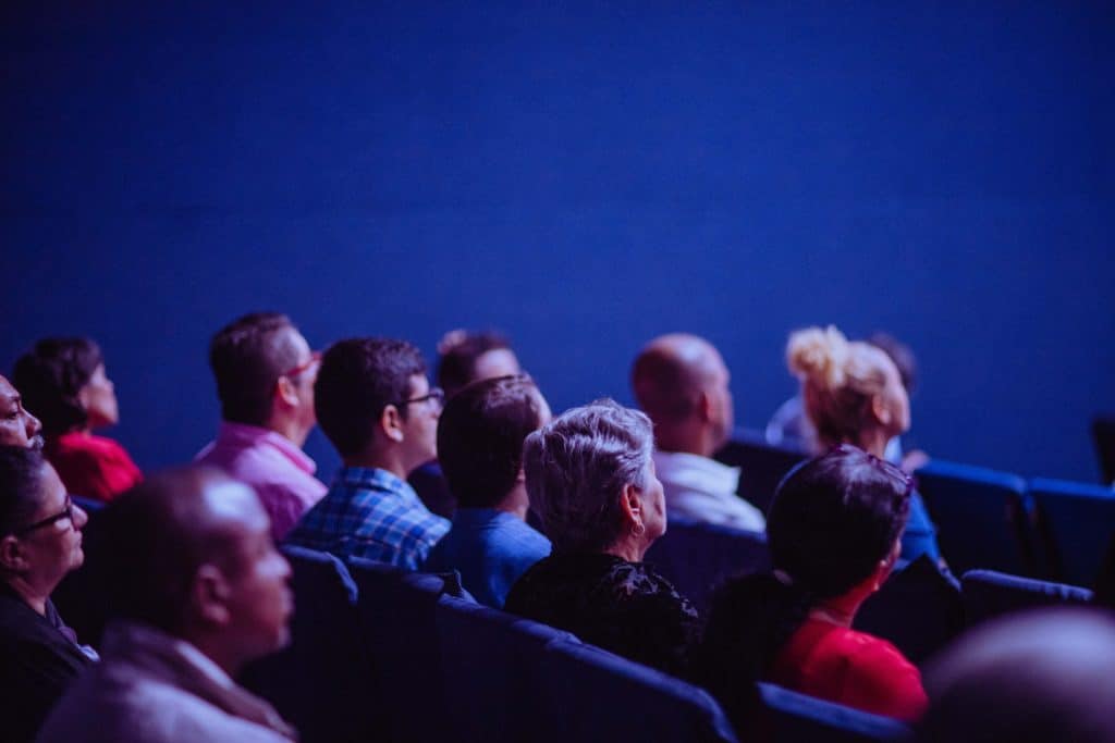 People sitting in auditorium